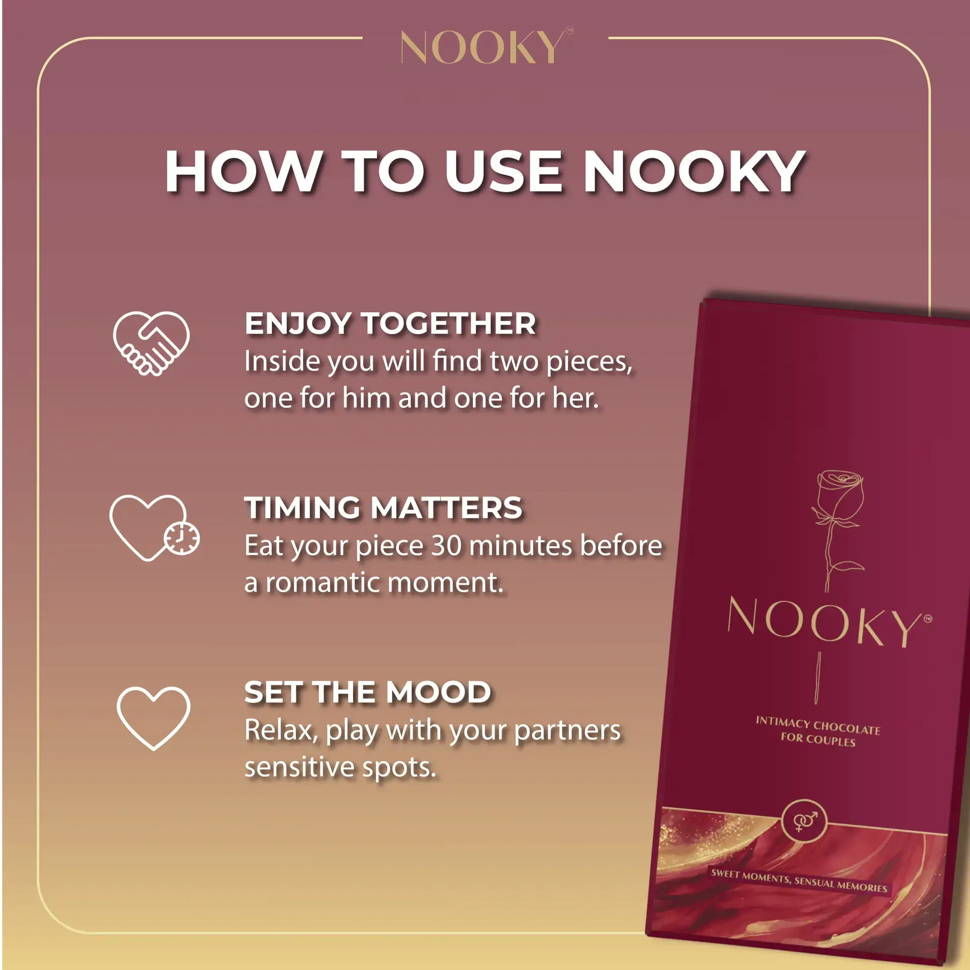 Nooky Intimacy Chocolate in Nepal | Couple Chocolates Uses - Nooky Chocolate for couples in Nepal